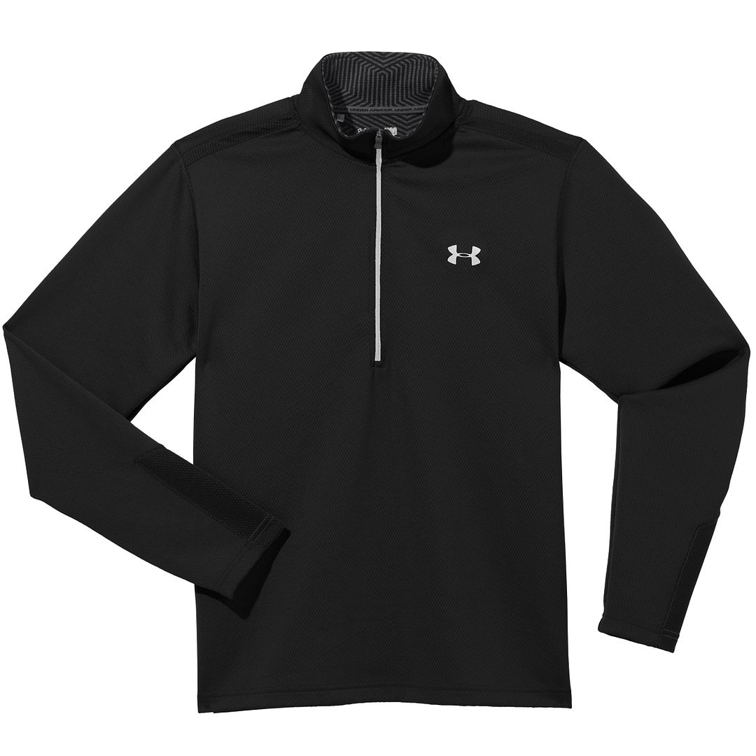 under armour half zip fleece mens