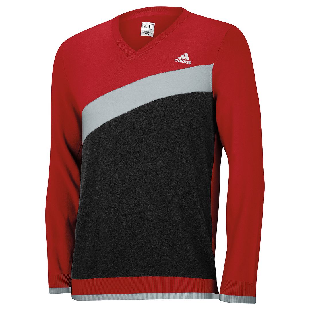 adidas v neck sweater