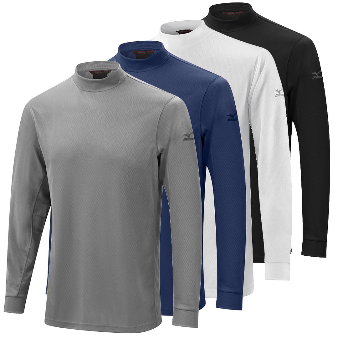 2014 Mizuno Warmalite Thermal Mock Winter Golf Base Layer Longsleeve