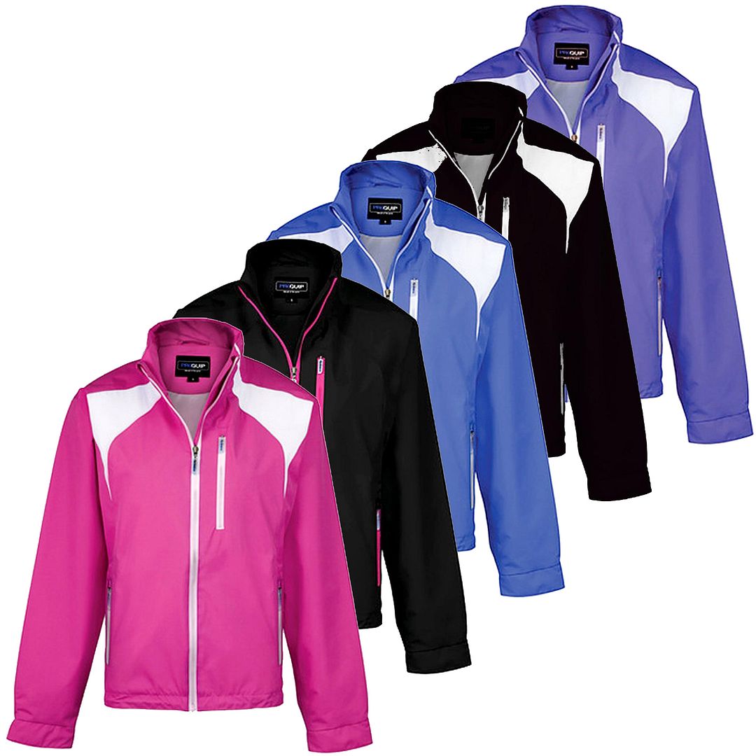 2014 PROQUIP Ladies Ultralight Tour Waterproof Golf Jacket Full Zip eBay