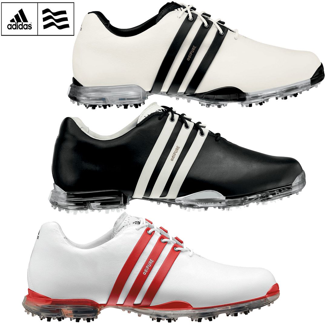 Adidas adiPURE Mens Waterproof Golf Shoes Wide Fitting Now on Sale eBay