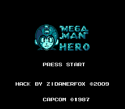 Megaman Hero Title Screen