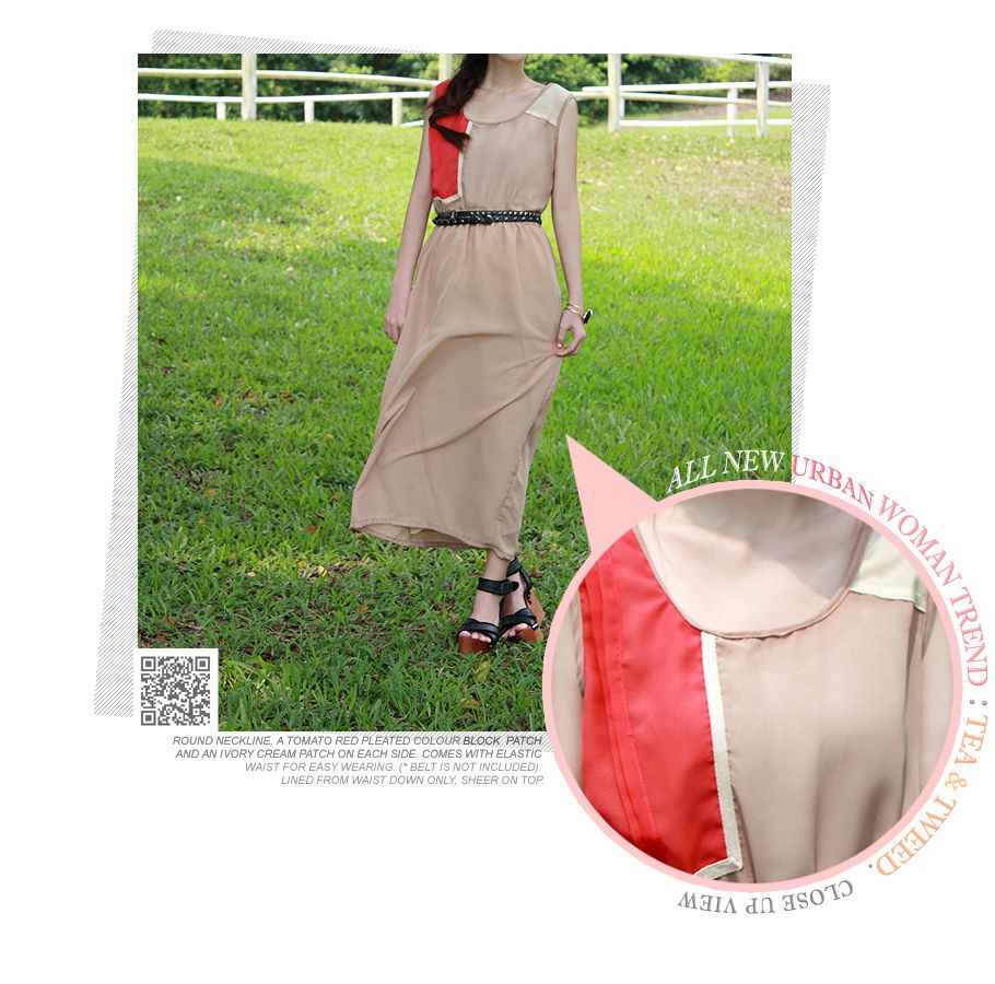 COLOUR BLOCK BOHEMIAN MAXI DRESS | TEA & TWEED ONLINE FASHION SHOP AT LIVEJOURNAL.SG