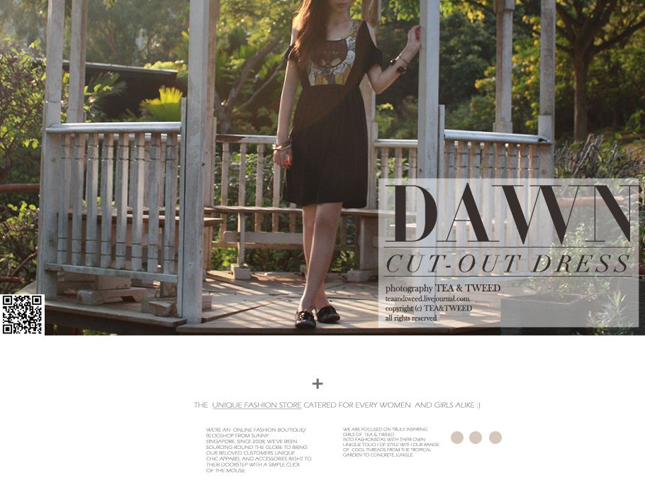DAWN CUTOUT DRESS In Black | TEA & TWEED ONLINE FASHION SHOP AT LIVEJOURNAL.SG