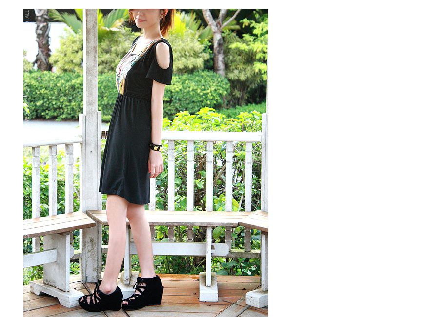 DAWN CUTOUT DRESS In BLACK | TEA & TWEED ONLINE FASHION SHOP AT LIVEJOURNAL.SG