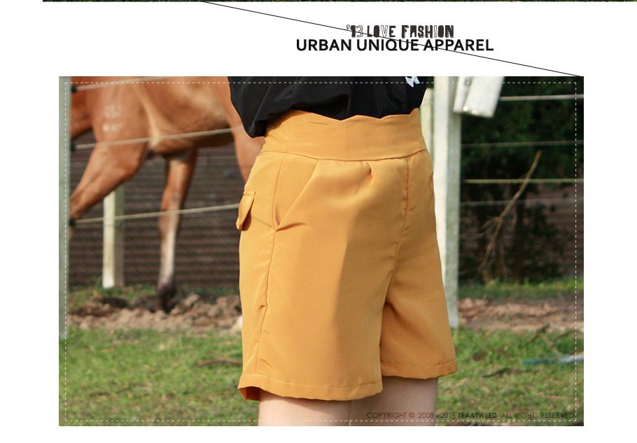 Mustard Yellow Tailored Shorts by Tea&Tweed.LiveJournal Blogshop