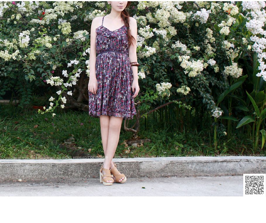 PEONY ABSTRACT PRINT DRESS | TEA & TWEED ONLINE FASHION SHOP AT LIVEJOURNAL.SG