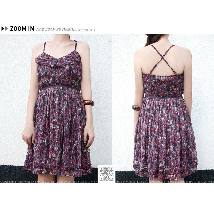 PEONY ABSTRACT PRINT DRESS | TEA & TWEED ONLINE FASHION SHOP AT LIVEJOURNAL.SG