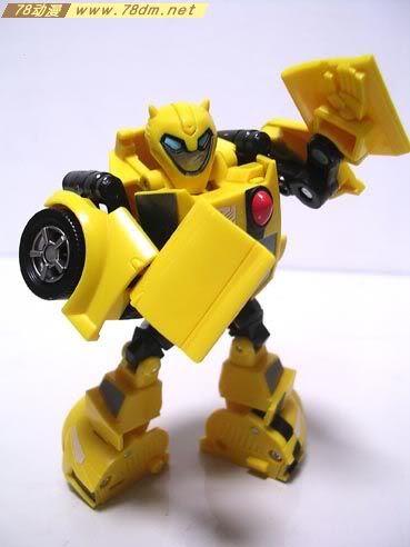 变形金刚2008动画玩具系列 弹簧变形系列 大黄蜂