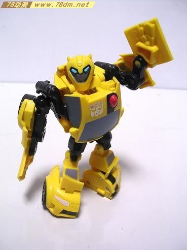 变形金刚2008动画玩具系列 弹簧变形系列 大黄蜂