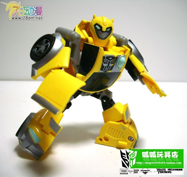 变形金刚2008动画玩具系列 弹簧变形系列 大黄蜂重涂