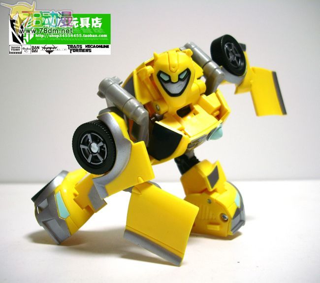 变形金刚2008动画玩具系列 弹簧变形系列 大黄蜂重涂