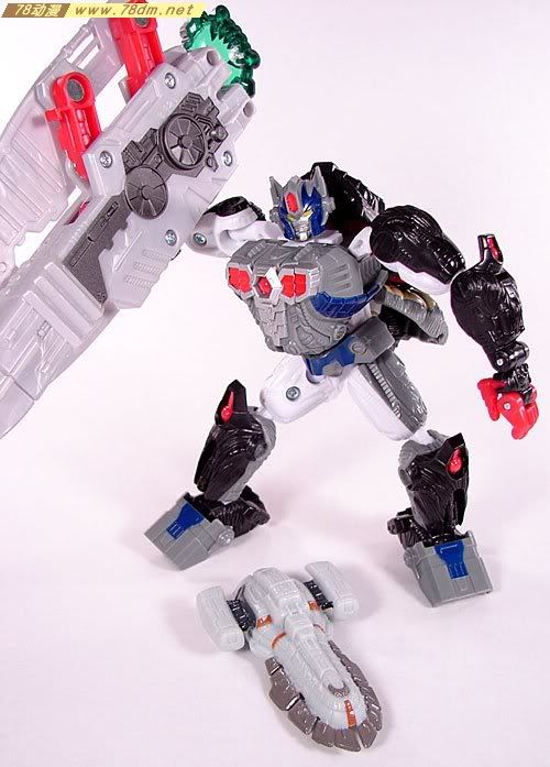 变形金刚超能勇士10周年系列玩具 Optimus Primal 黑猩猩金属变体