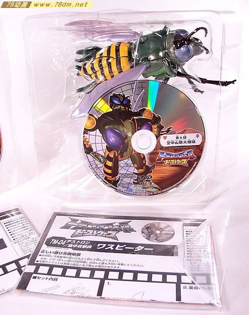 变形金刚超能勇士10周年系列玩具 Waspinator 黄蜂日版