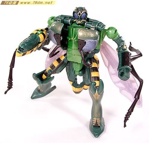 变形金刚超能勇士10周年系列玩具 Waspinator 黄蜂日版