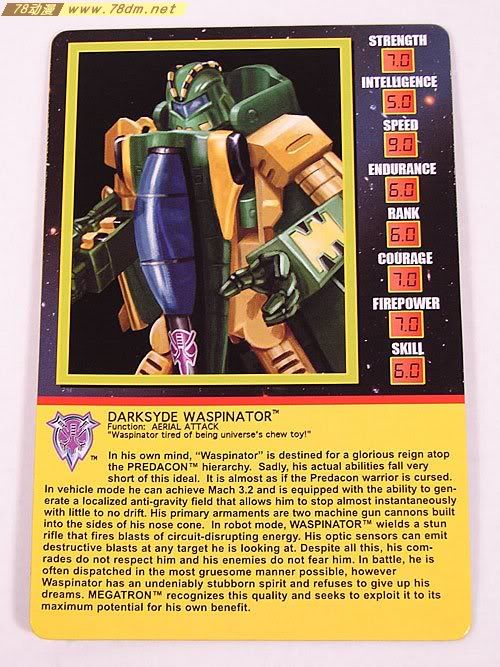 变形金刚Convention & Club Exclusives系列玩具 Waspinator 黄蜂
