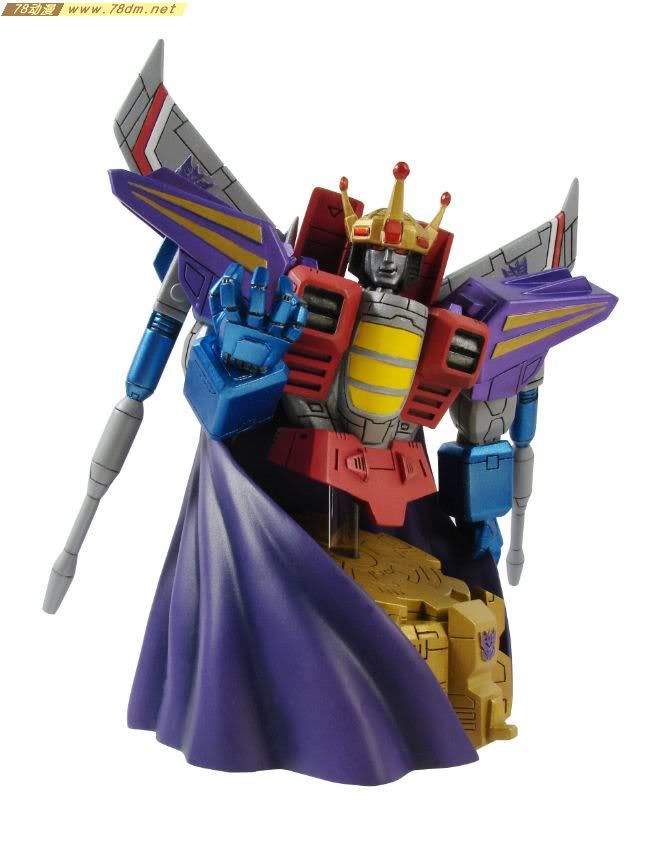 变形金刚雕塑 Transformers Coronation Starscream Bust 加冕红蜘蛛半身像