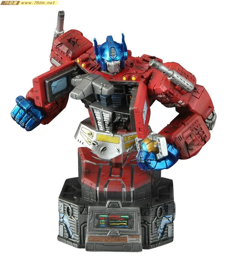 变形金刚雕塑 Transformers Final Battle Optimus Prime Bust 最终战斗擎天柱半身像
