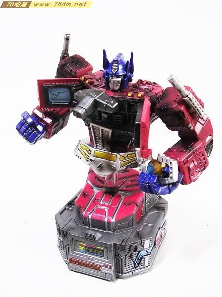 变形金刚雕塑 Transformers Final Battle Optimus Prime Bust 最终战斗擎天柱半身像