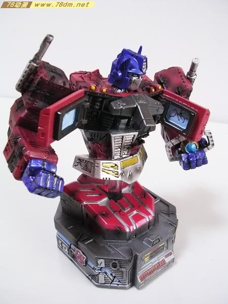 变形金刚雕塑 Transformers Final Battle Optimus Prime Bust 最终战斗擎天柱半身像