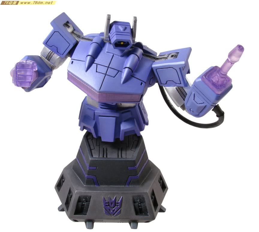 变形金刚雕塑 Transformers Shockwave Bust 震荡波半身像