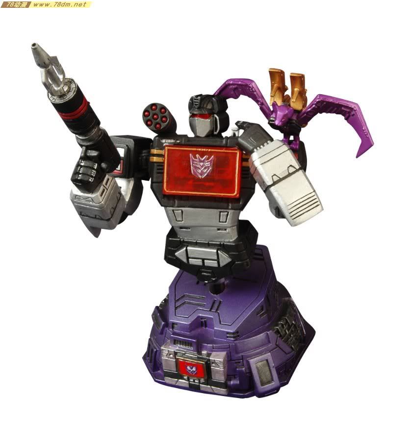 变形金刚雕塑 Transformers Soundblaster & Ratbat Bust 音板半身像
