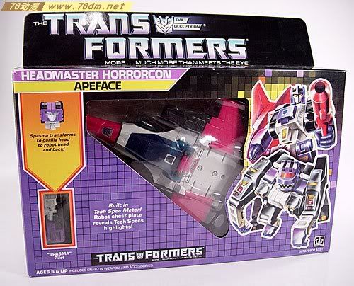 G1变形金刚头领战士玩具 Apeface猿面