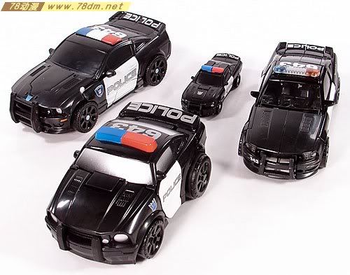 变形金刚真人版电影玩具 Cyber Slammers 电子腾跃系列 Barricade 街垒