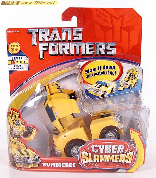 变形金刚真人版电影玩具 Cyber Slammers 电子腾跃系列  Bumblebee 大黄蜂74版