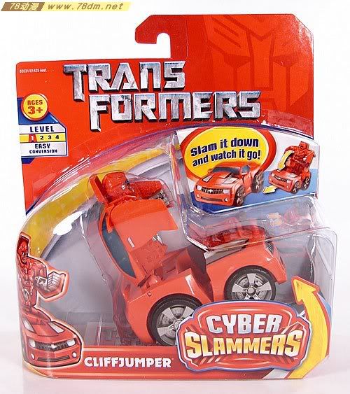 变形金刚真人版电影玩具 Cyber Slammers 电子腾跃系列 Cliffjumper 飞过山