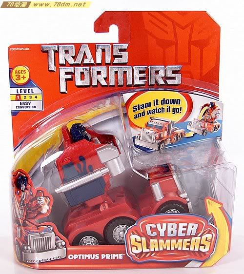 变形金刚真人版电影玩具 Cyber Slammers 电子腾跃系列 Optimus Prime 擎天柱
