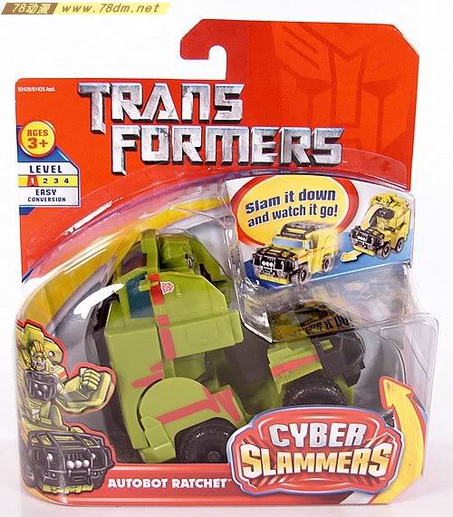 变形金刚真人版电影玩具 Cyber Slammers 电子腾跃系列 Autobot Ratchet 力捷