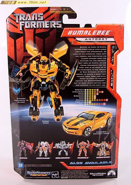 变形金刚真人版电影玩具 Deluxe 加强级 Bumblebee 大黄蜂08版