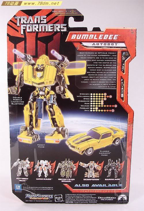 变形金刚真人版电影玩具 Deluxe 加强级 Bumblebee 大黄蜂74版