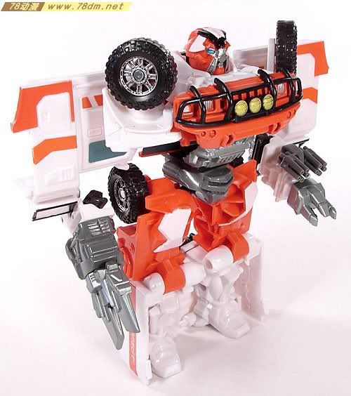 变形金刚真人版电影玩具 FAB 版 Ratchet G1色救护车