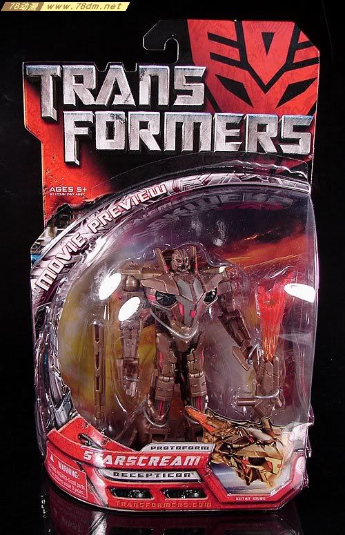 变形金刚真人版电影玩具 Movie Preview PROTOFORM 电影预览/原生体 Starscream 红蜘蛛
