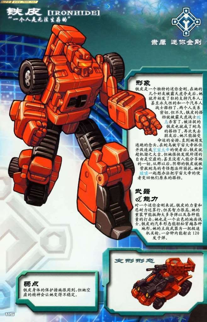 变形金刚舰队人物档案 Ironhide 铁皮