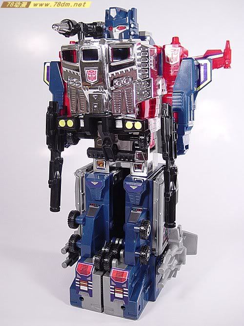 变形金刚隐者战士玩具 Powermaster Optimus Prime 超级擎天柱合体