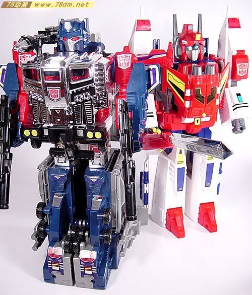 变形金刚隐者战士玩具 Powermaster Optimus Prime 超级擎天柱合体