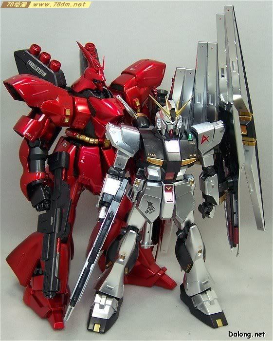 MG高达模型 RX-93 υ Gundam Metalic Coating Version ν高达金属涂装版