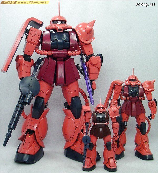 PG系列高达模型 Zaku II (Char's)  夏亚专用扎古II