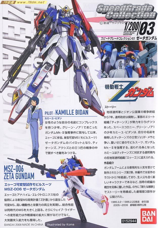 SGC系列高达模型介绍 MSZ-006 Z高达