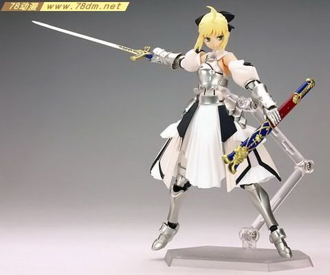 FIGMA可动人偶系列玩具 EX000 saber lily 白盔甲ver