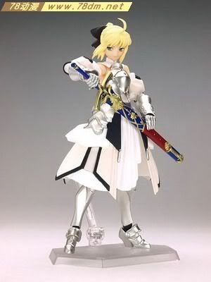 FIGMA可动人偶系列玩具 EX000 saber lily 白盔甲ver