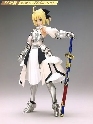 FIGMA可动人偶系列玩具 EX000 saber lily 白盔甲ver