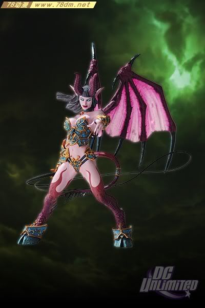 魔兽世界周边专区 魔兽世界人偶 魔兽世界手办 DC漫画 第四代 魅魔AMBERLASH