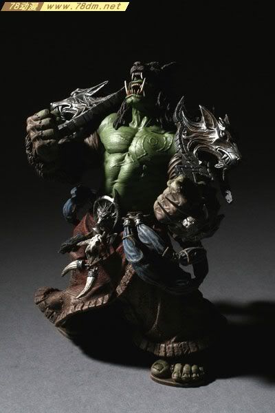 魔兽世界周边专区 魔兽世界人偶 魔兽世界手办 DC漫画 第一代 兽人萨满REHGAR EARTHFURY