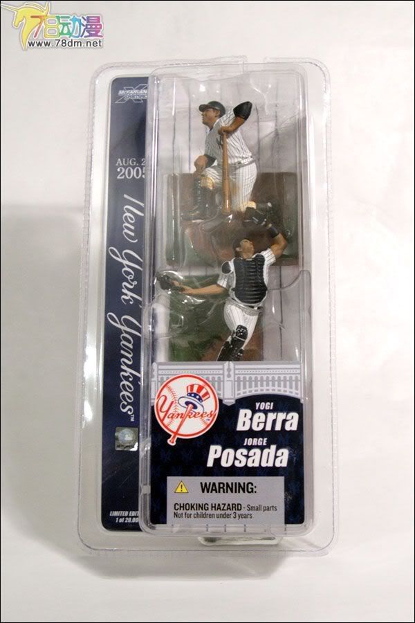 麦克法兰系列玩具 MLB职业棒球系列 3-INCH YOGI BERRA & JORGE POSADA