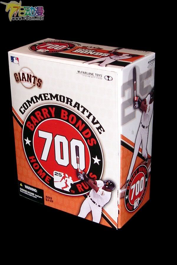 麦克法兰系列玩具 MLB职业棒球系列 BARRY BONDS (700TH HOME RUN COMMEMORATIVE FIGURE)