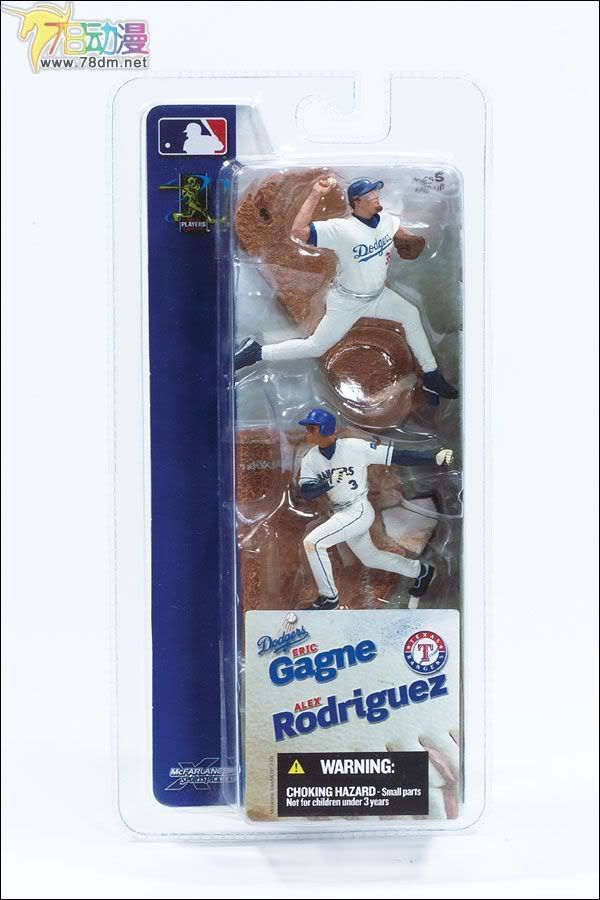 麦克法兰系列玩具 MLB职业棒球系列 3寸 MLB 第1代 ALEX RODRIGUEZ/ERIC GAGNE